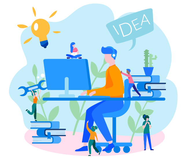 Support workspace illustration